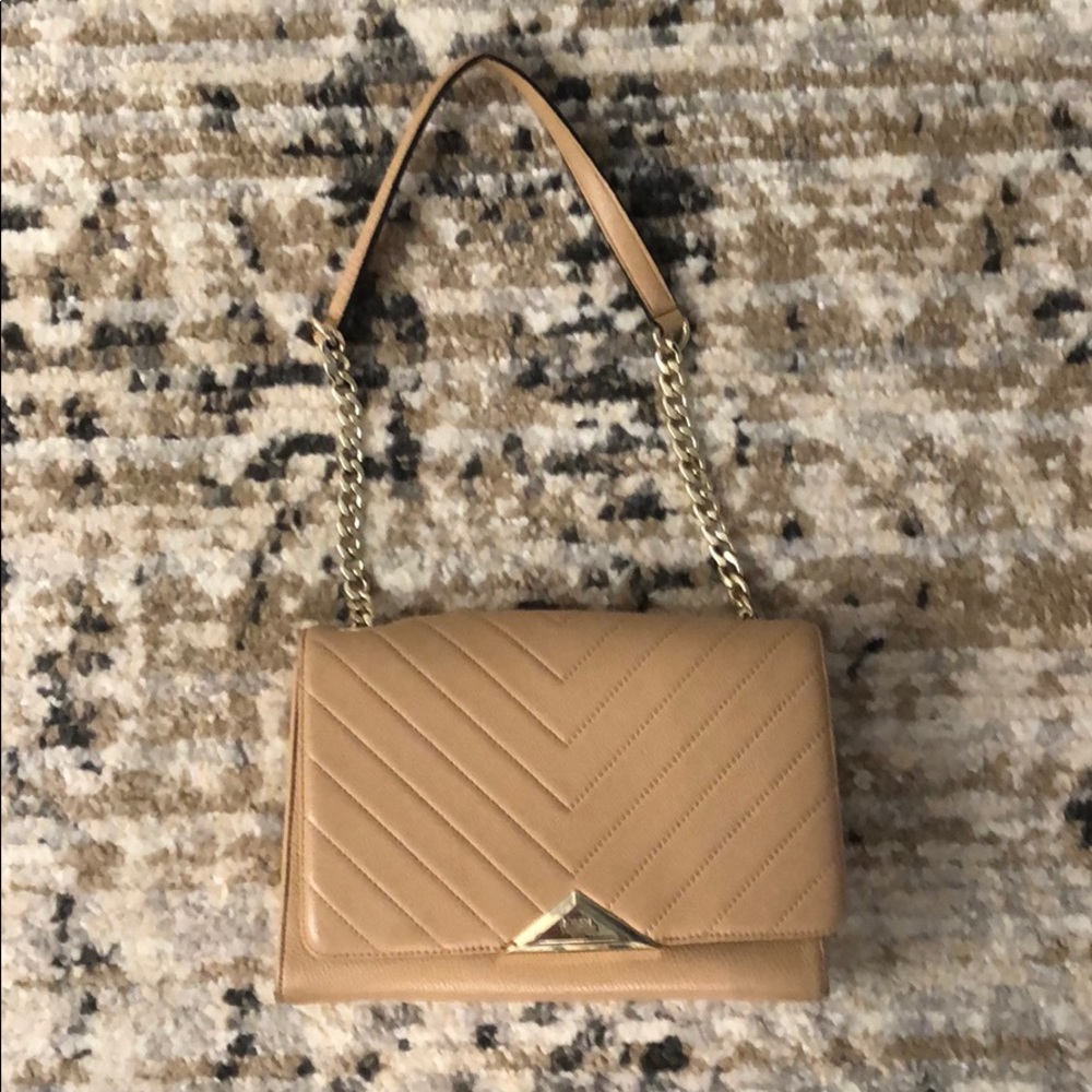 Karl Lagerfeld tan purse